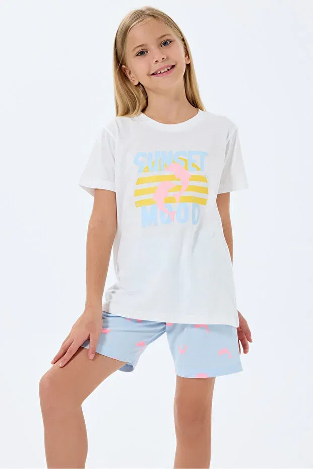 Детский комплект шорт для девочек Basics Rolypoly, White