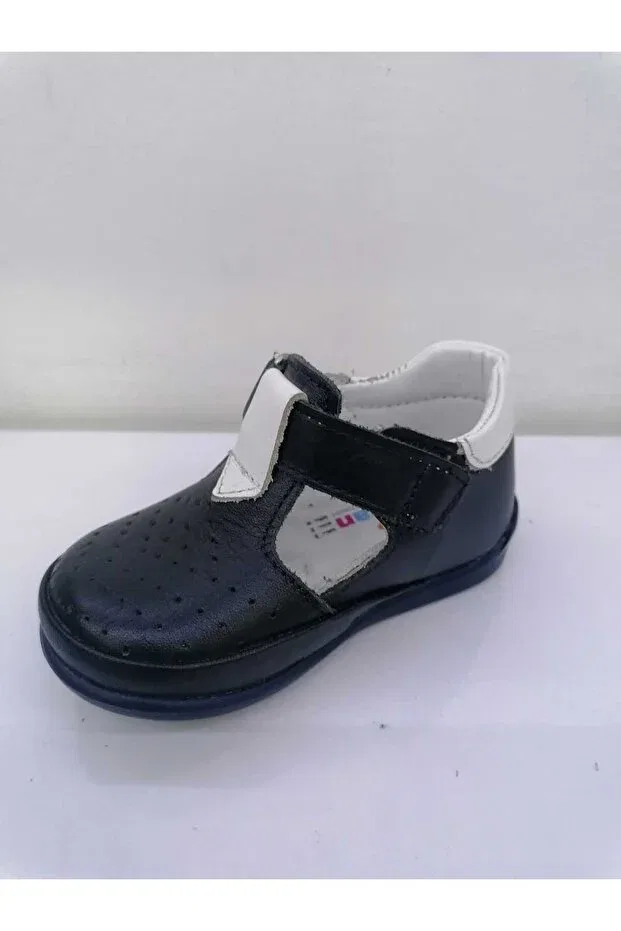 Детские ботинки для мальчиков кожаные Özgür Kids, Navy Blue — фото 3