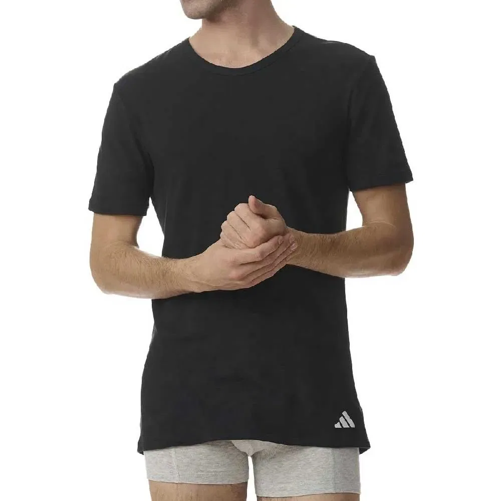 Комплект нижнего белья Active Flex Cotton из 2 штук с коротким рукавом Adidas, черный