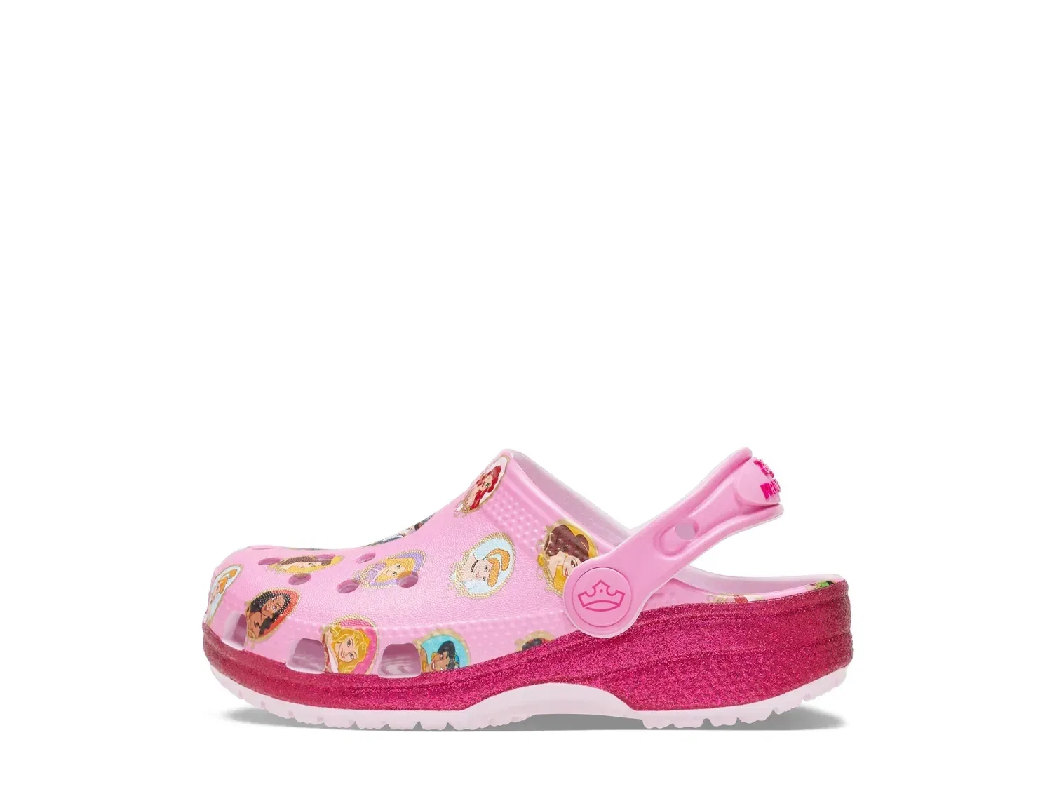 Клоги Disney Princess Classic, детские, Crocs, розовый — фото 2