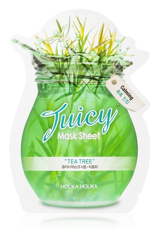 

Льняная маска против прыщей и несовершенств кожи Holika Holika Juicy Mask Sheet Tea Tree