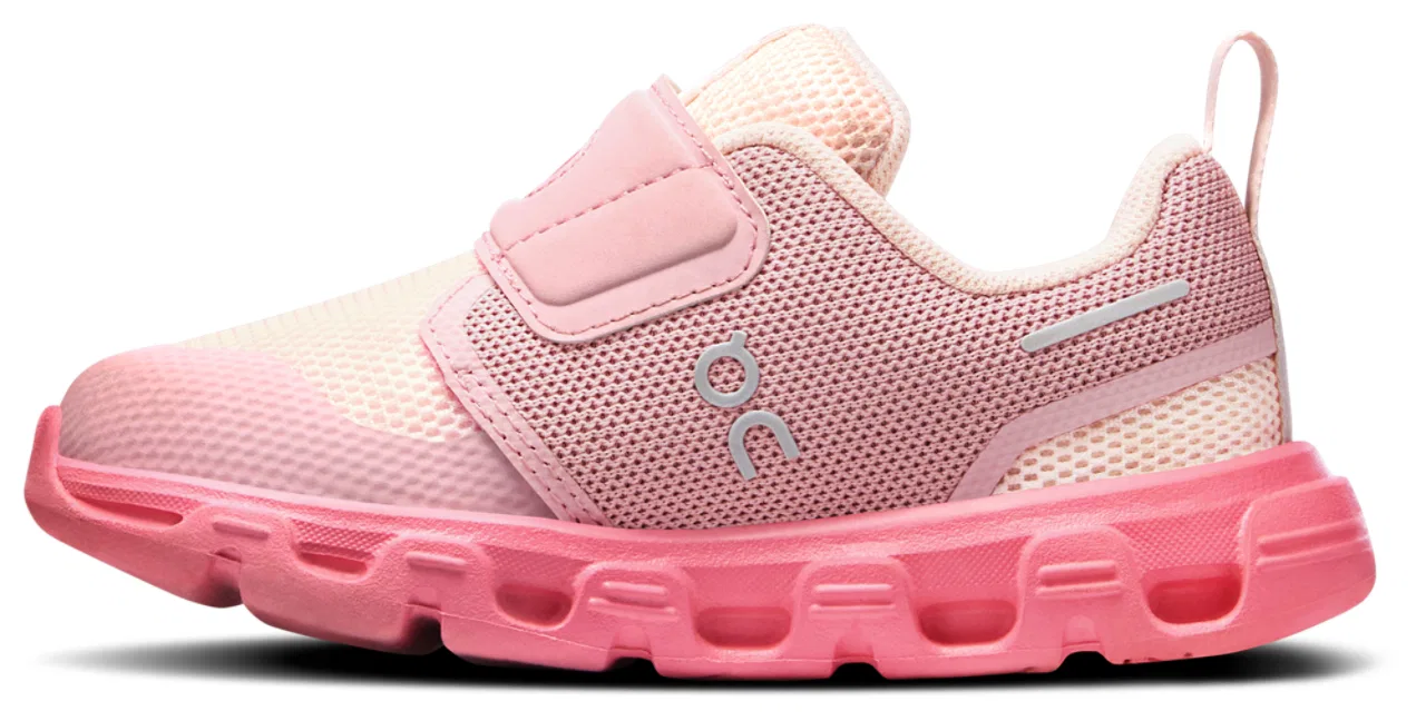 Детские кроссовки для мальчиков с дышащим верхом On Cloud Dash, On, Pink Pink — фото 2