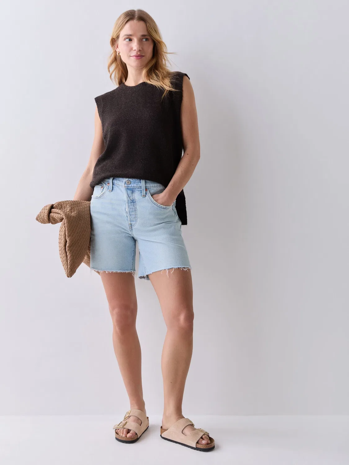 Шорты джинсовые 501 Mid-Thigh Levi's, Light Blue Denim