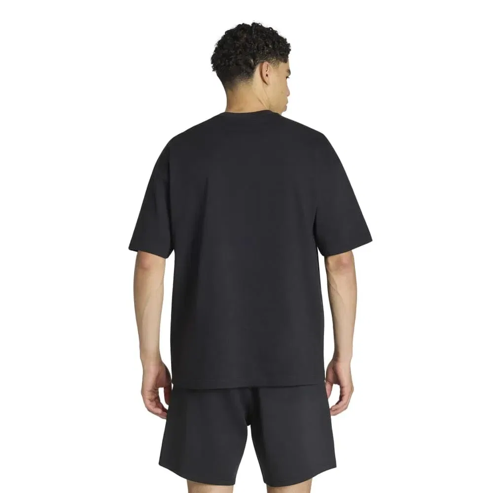 Футболка свободная с коротким рукавом Trefoil Essentials Spacer Loose Adidas Originals, черный — фото 2