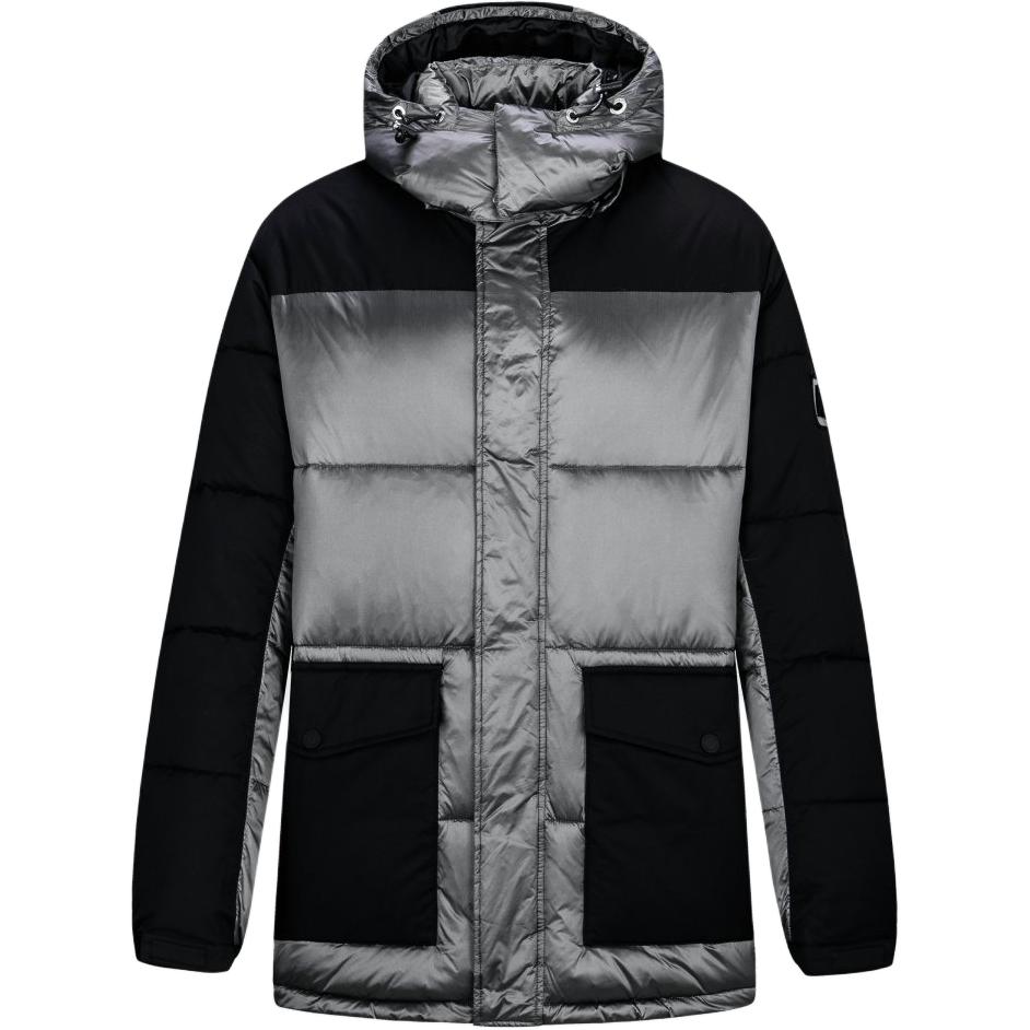 

ARMANI EXCHANGE Мужская стеганая куртка AE серо-черного цвета