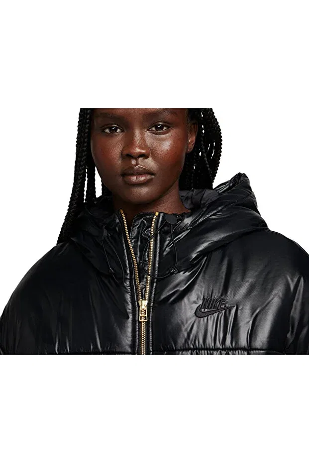 Женская пуховая куртка с принтом Sportswear Classic Puffer Nike, Black — фото 3