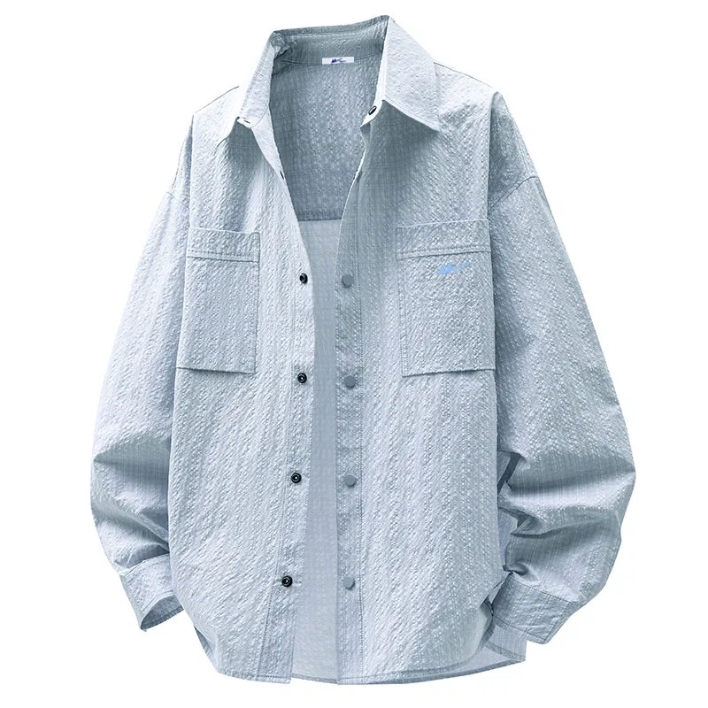 Детская рубашка с принтом Riding The Wind Collection WARRIOR, Air Blue