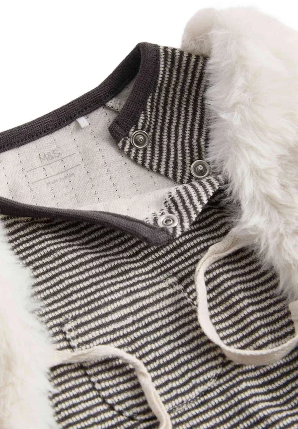 Комплект из 3 предметов спортивный костюм с полосками, Marks & Spencer, Charcoal Mix — фото 2