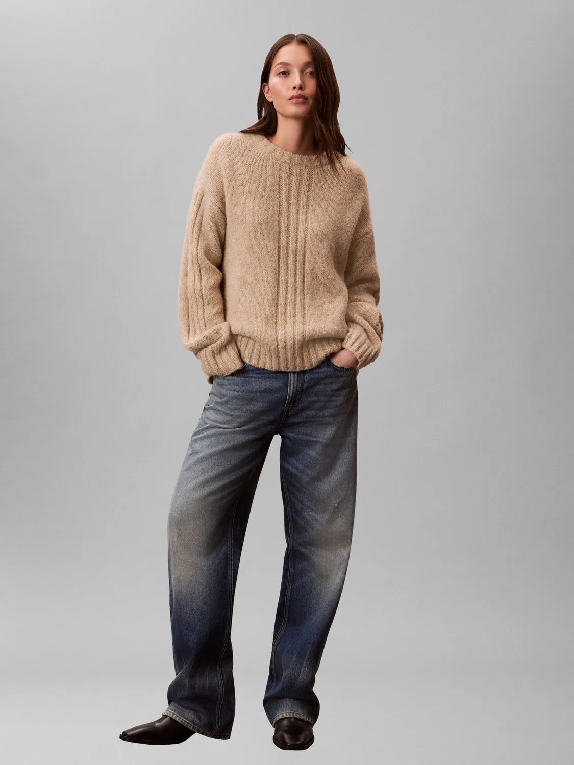Джемпер Calvin Klein, коричневый