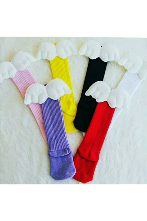 Детские носки для новорожденных с принтом Baby Angel Wing Knee Socks Özkardeşler Baby, Multicolor