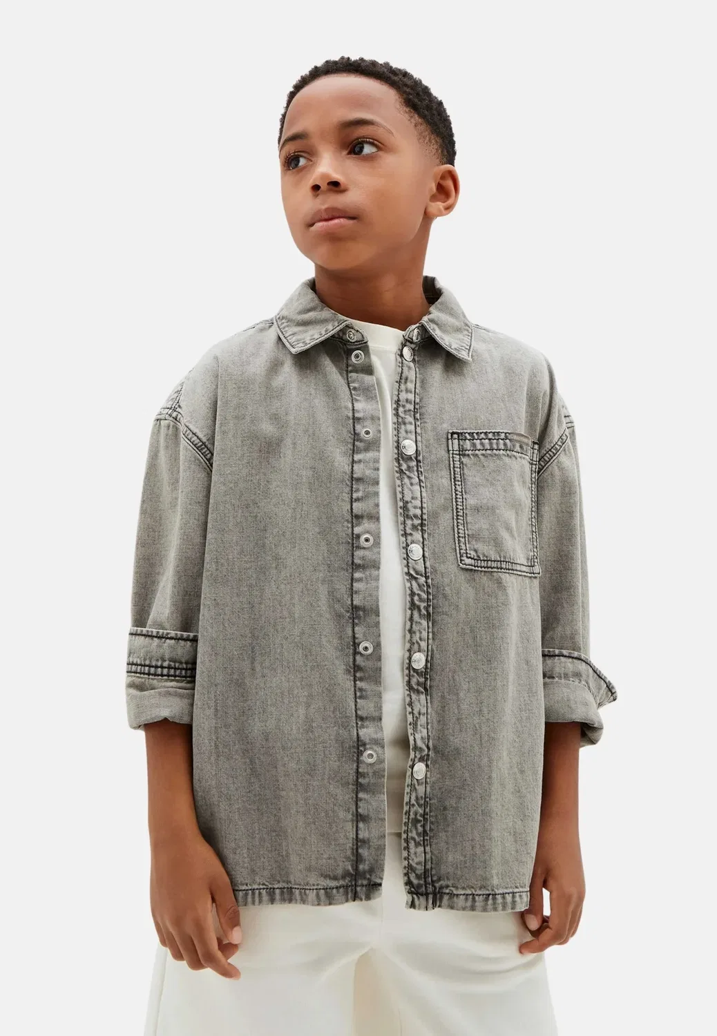 Джинсовая рубашка - рубашка Calvin Klein Jeans, Stone Grey Wash-By