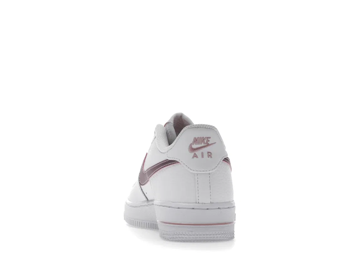 Детские кроссовки Lifestyle с низким верхом Nike Air Force 1 Low, White/Pink Glaze — фото 4