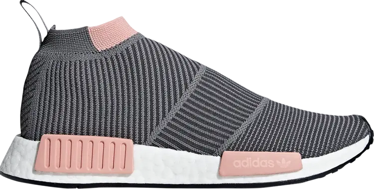 Кроссовки Adidas Wmns NMD_CS1 Primeknit 'Grey Trace Pink', серый