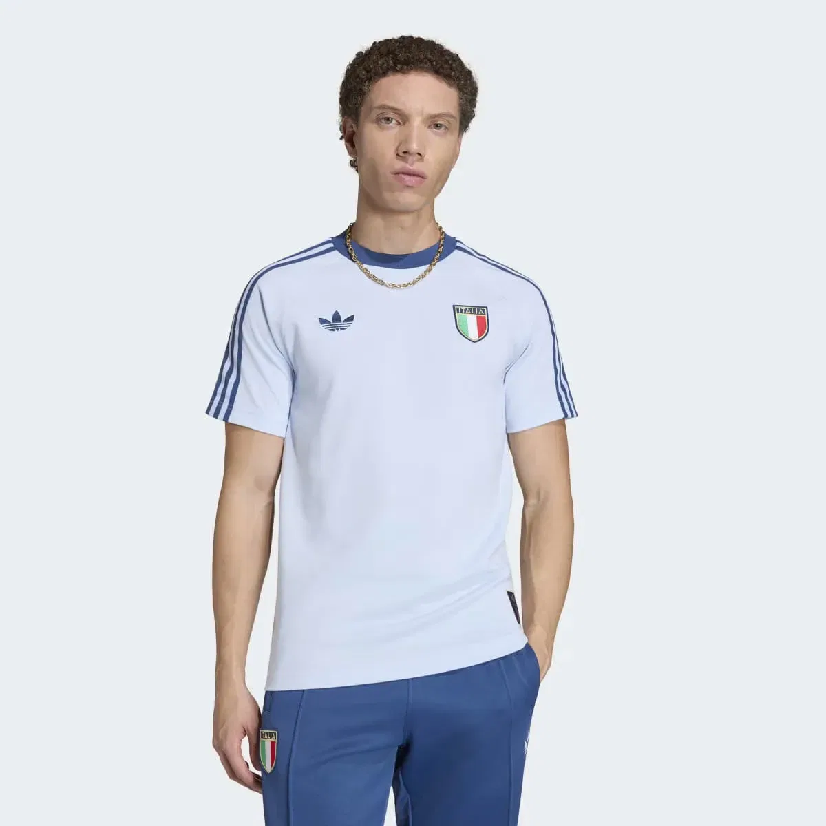 Мужская футболка с принтом Italia adidas Originals, Azul