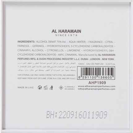 Al Haramain Blanche Eau de Parfum Spray для мужчин 3,3 жидких унции — фото 3