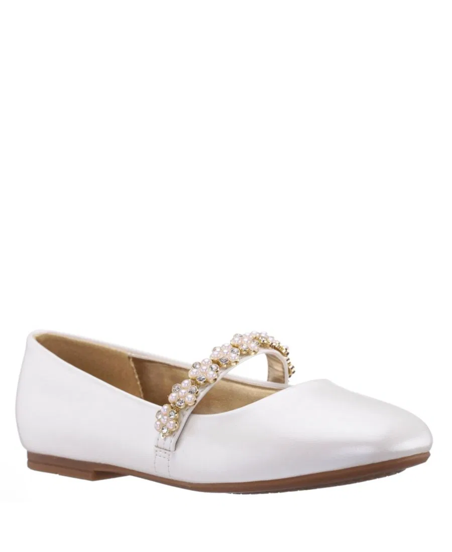 Балетки для девочек с перламутровым блеском, модель Pearlized Ballet Dress Shoe Nina, Ivory