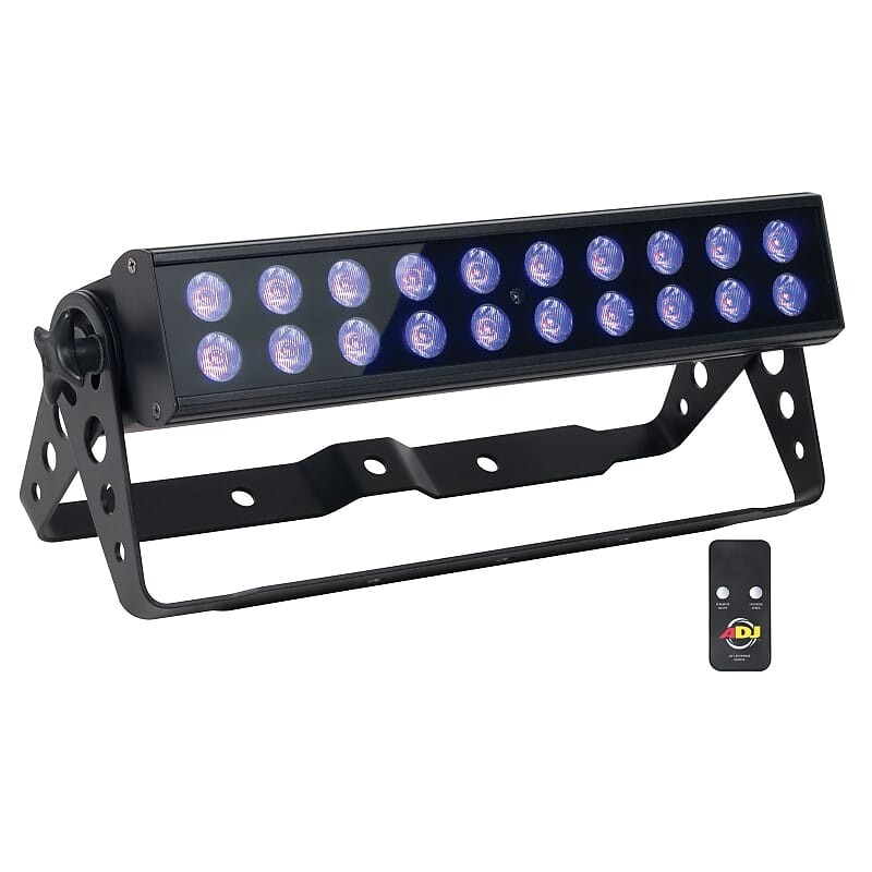 

Ультрафиолетовая панель American DJ UV LED BAR20 с 20-кратным УФ-светодиодом + беспроводной пульт дистанционного управления UVL762