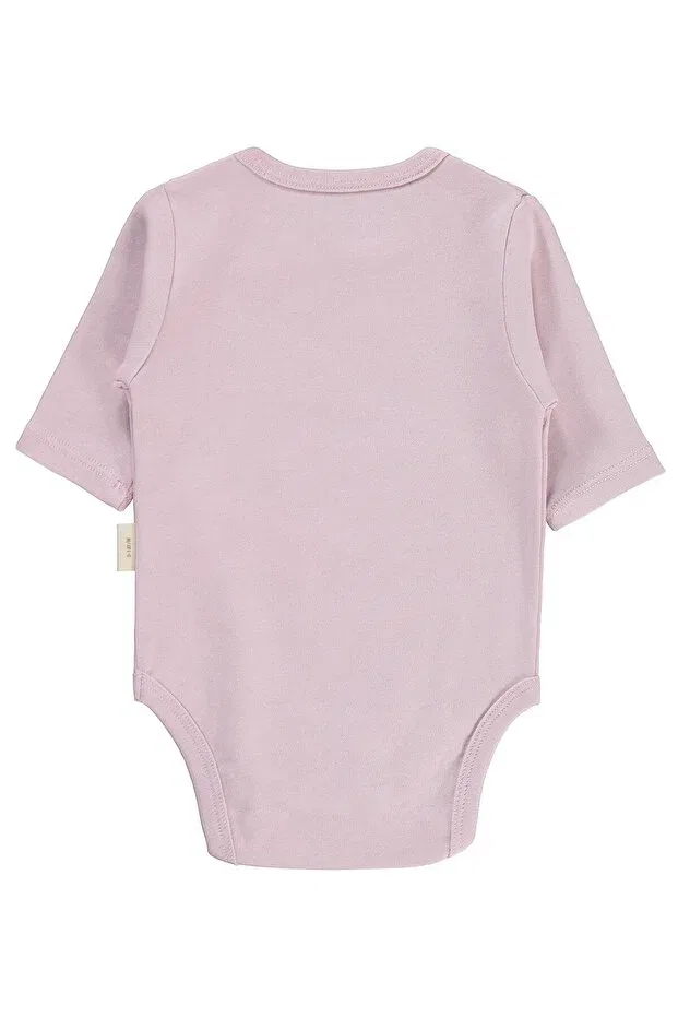 Детское боди с коротким рукавом Organic cotton pack u sleeve 0-18 months snap fastener bodysuit Civil Baby, Pink — фото 2