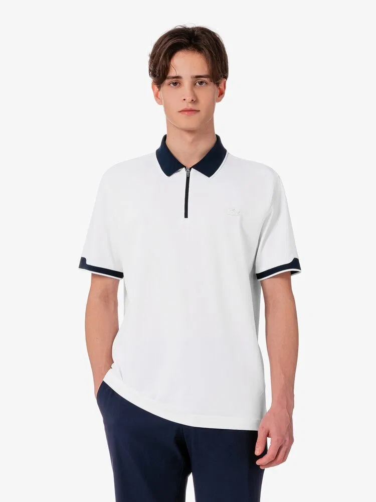 Футболка поло с коротким рукавом, модель DH419E-56G LACOSTE, White — фото 4