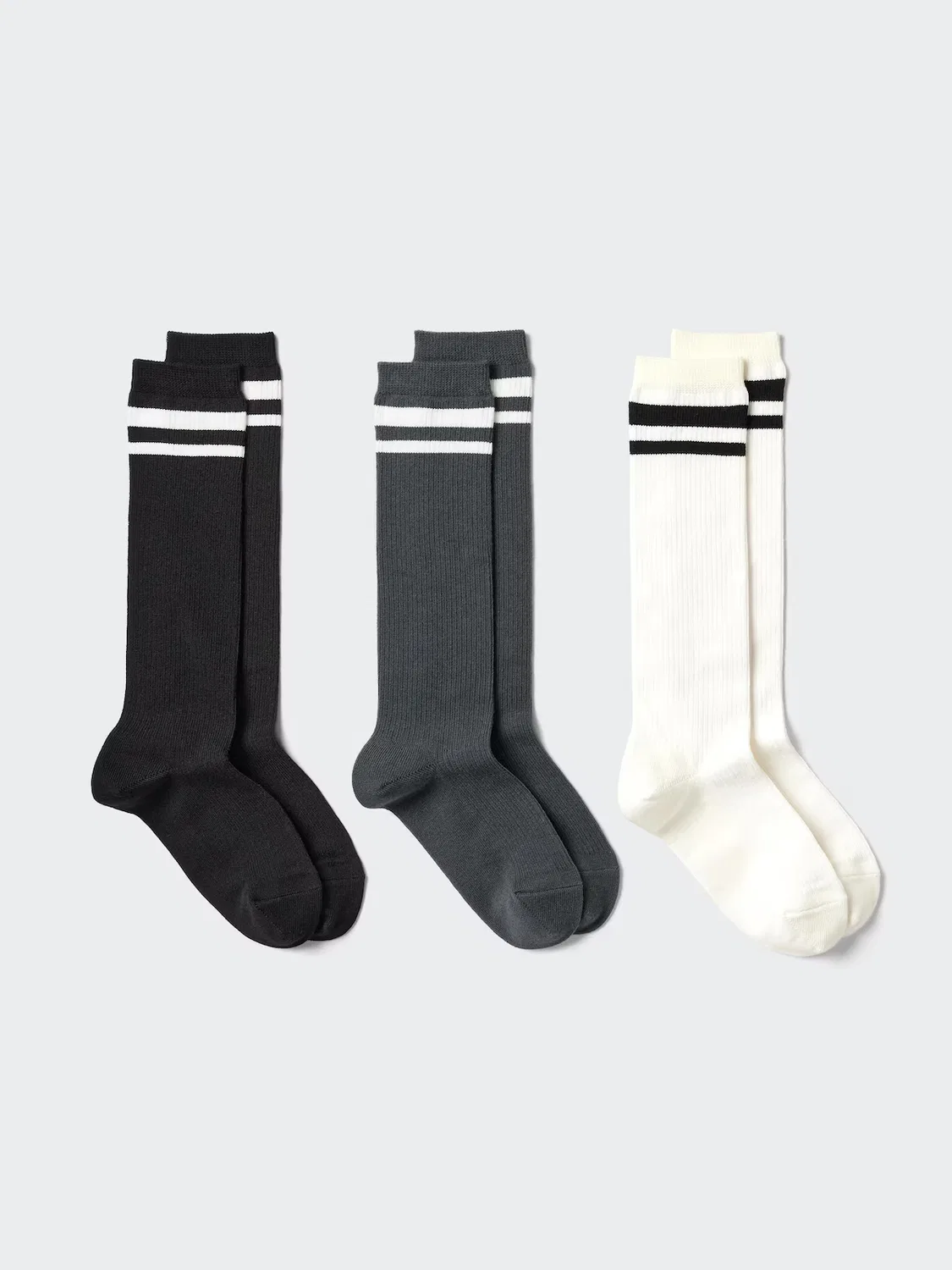 Носки Uniqlo, высокие, темно-серый