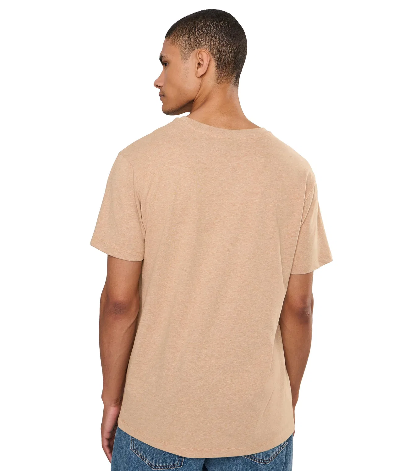 Мужская футболка с принтом Mick U.S. POLO ASSN., Khaki Heather — фото 4