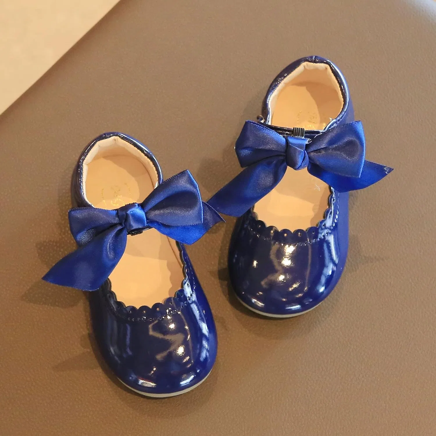 Детские туфли Мэри Джейн для девочек School Uniform Dress Shoes, Blue — фото 4