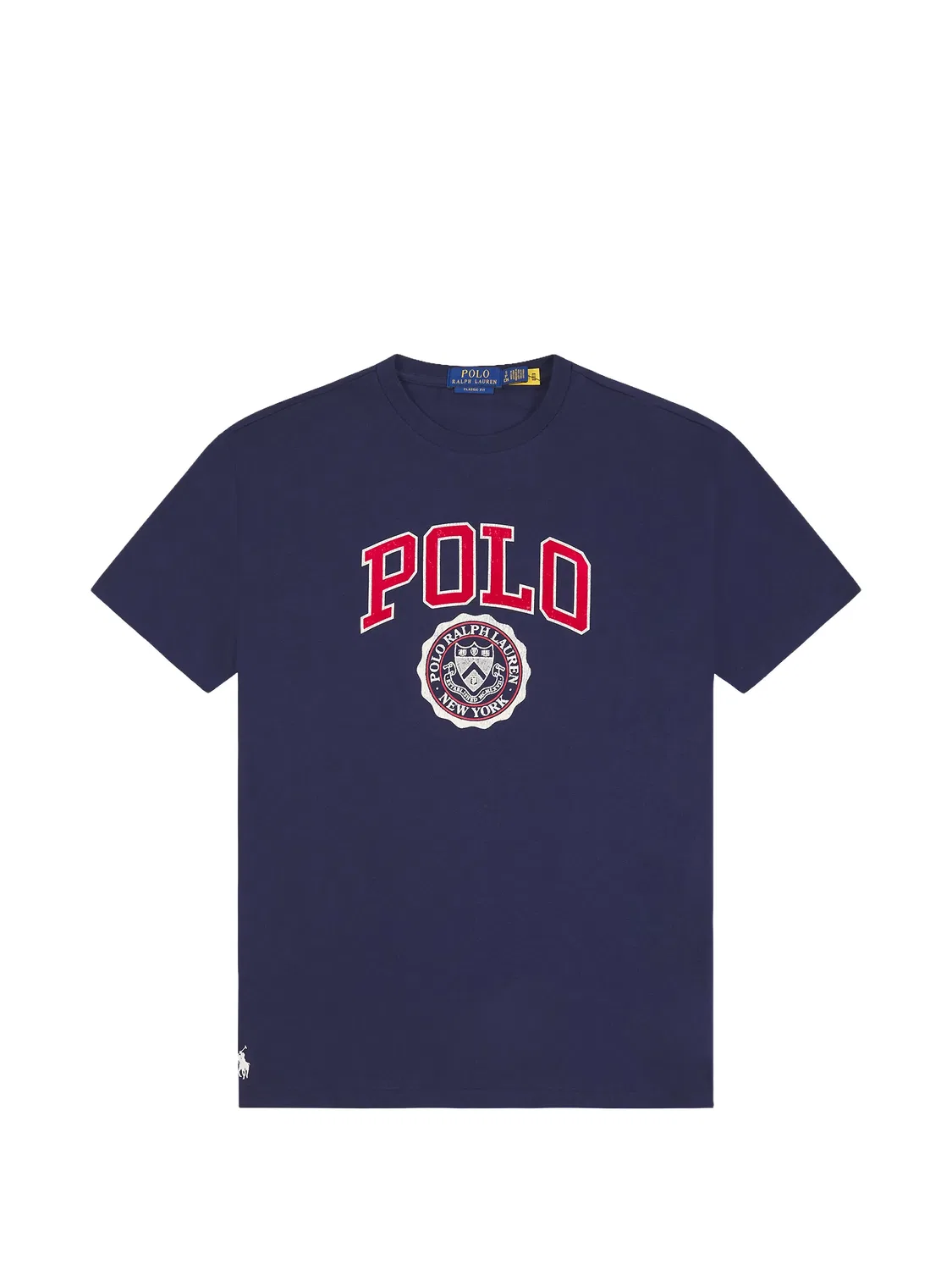 Футболка Heritage Polo Crest синего цвета Polo Ralph Lauren, синий
