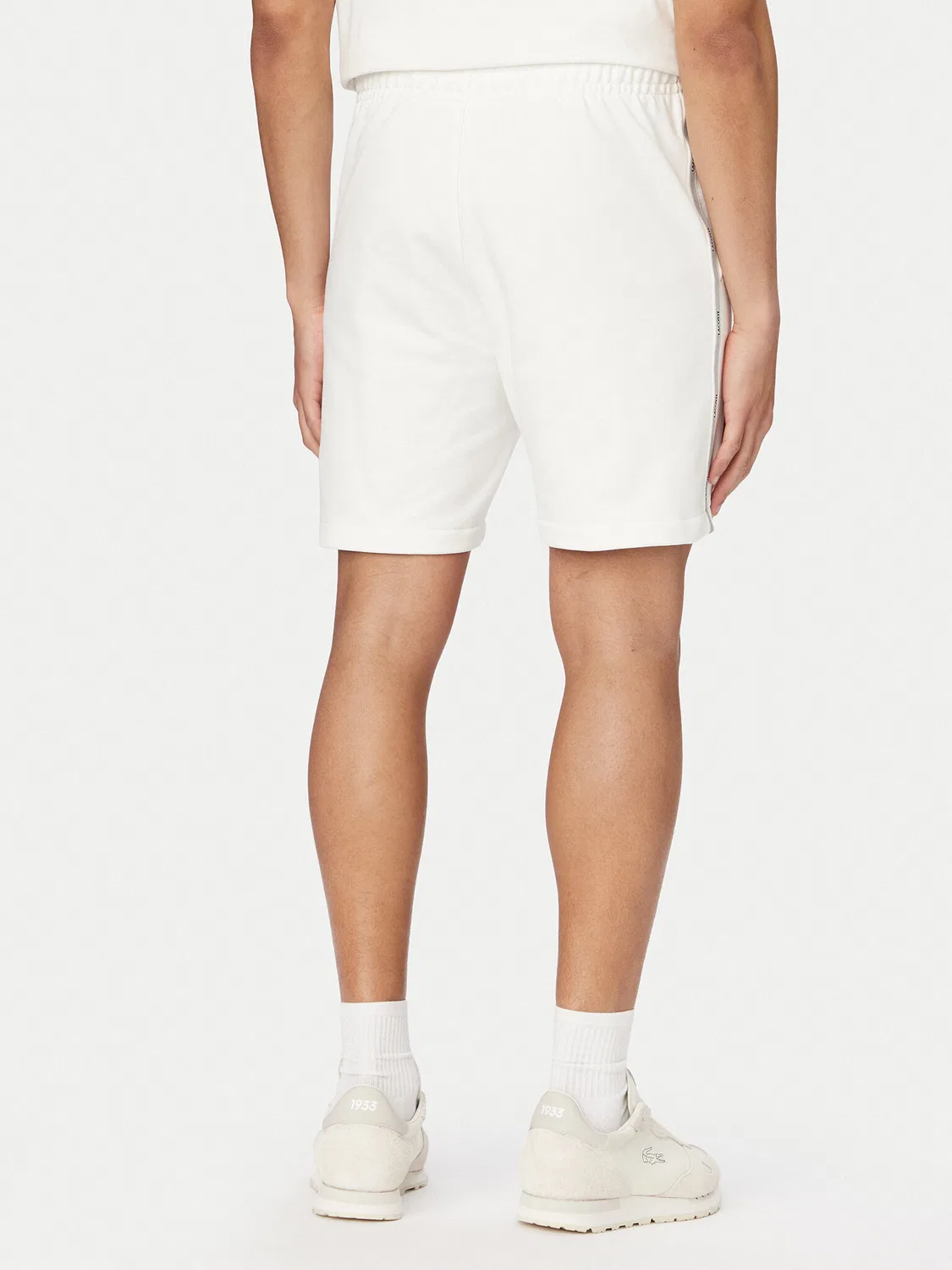 Мужские спортивные шорты стандартного кроя Lacoste, белый — фото 3