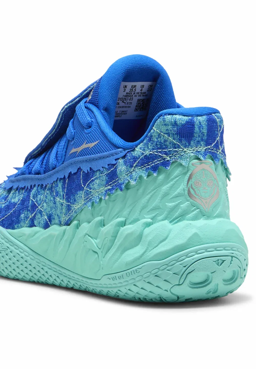 Mb.05 lo team basketballschuhe unisex - баскетбольные кроссовки Puma, Ultra Blue-Intense Mint — фото 4