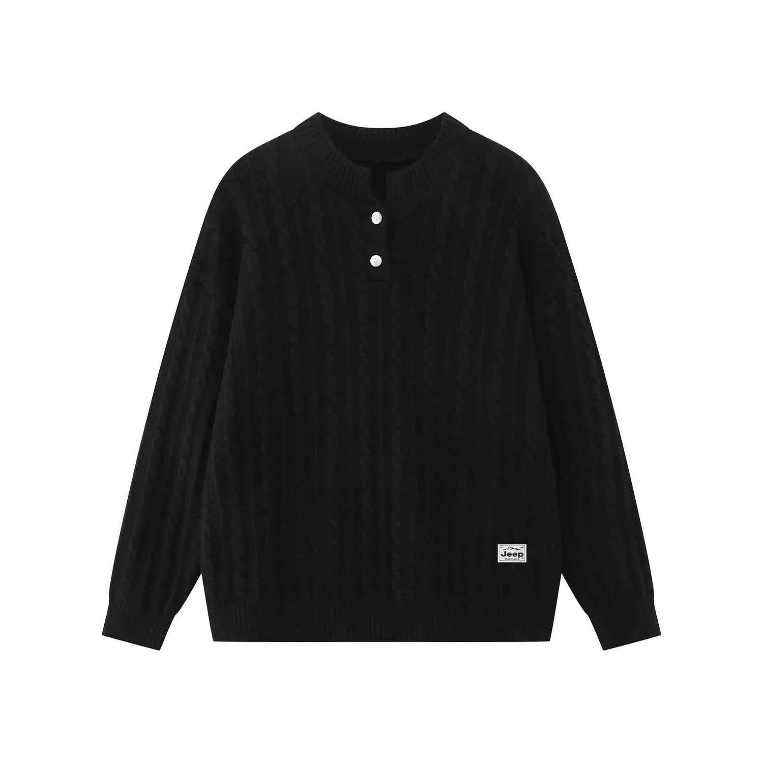 Детский свитер прямого кроя Jeep Classic Collection, Black