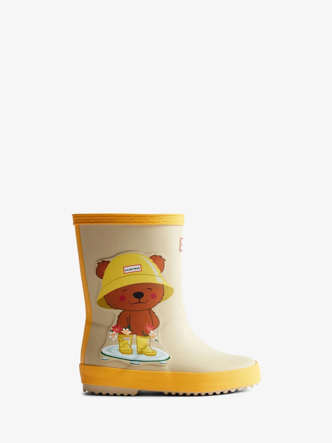 Сапоги резиновые Kids First Bear Print Hunter, желтый