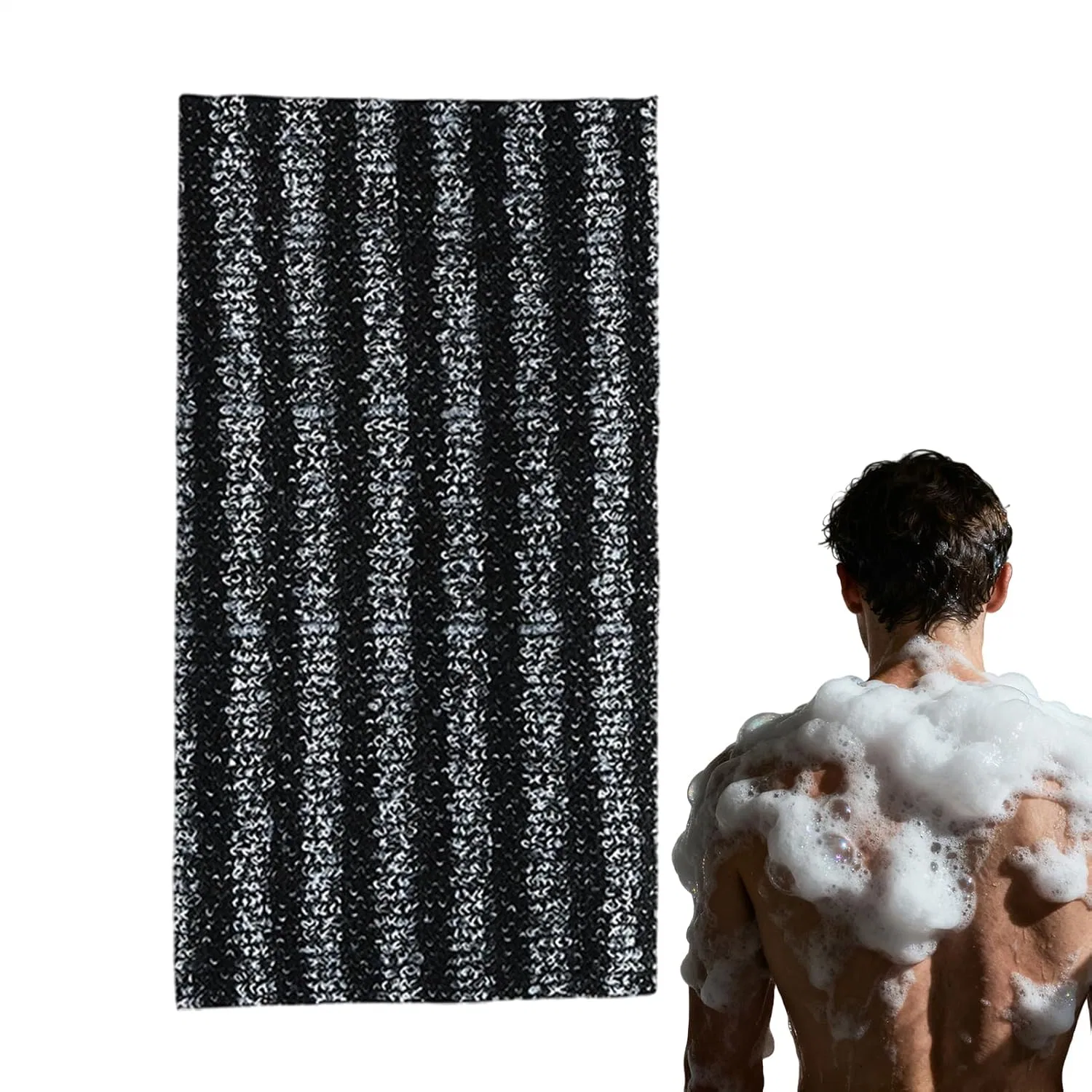 Эксфолиирующее полотенце для душа, Generisch, 100x25 см, Stripe