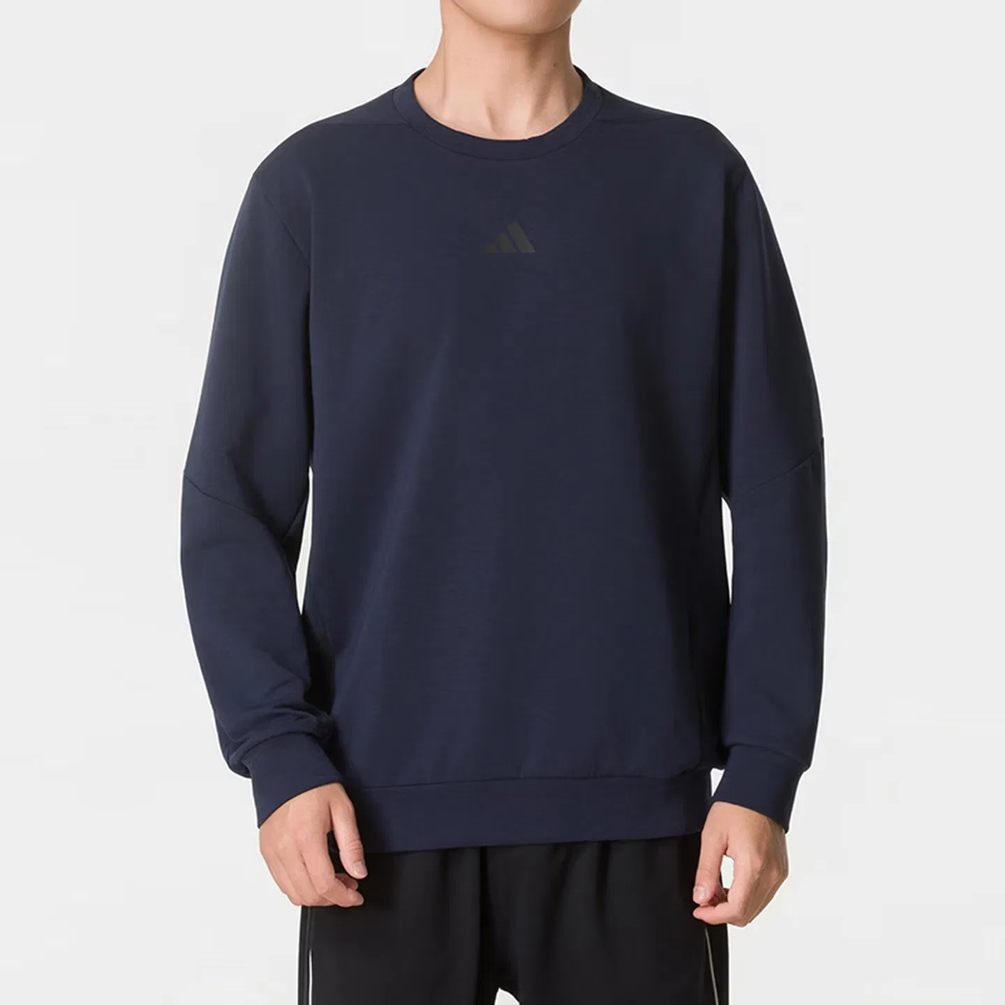 Мужской свитшот с круглым вырезом Adidas, Navy Blue — фото 3