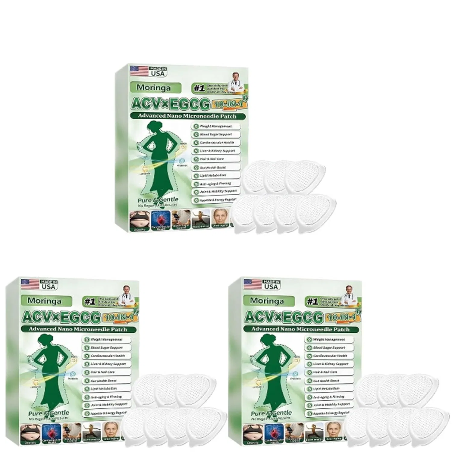 Патчи для лица с микроиглами, Himscev, 3BOX