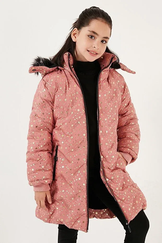 Детское зимнее пальто для девочек с капюшоном Lela, Rose Dry