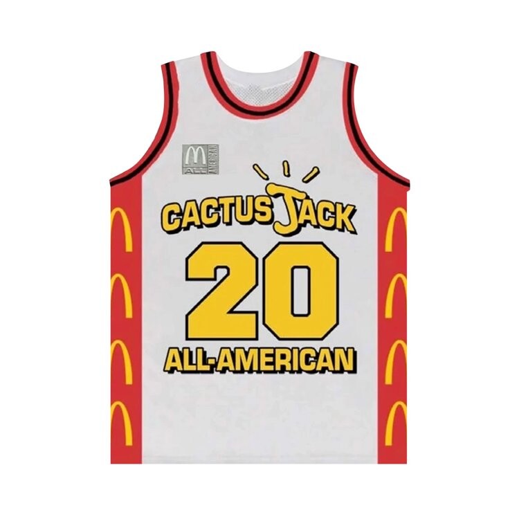 

Футболка Cactus Jack by Travis Scott x McDonald's All American Jersey 'White', белый