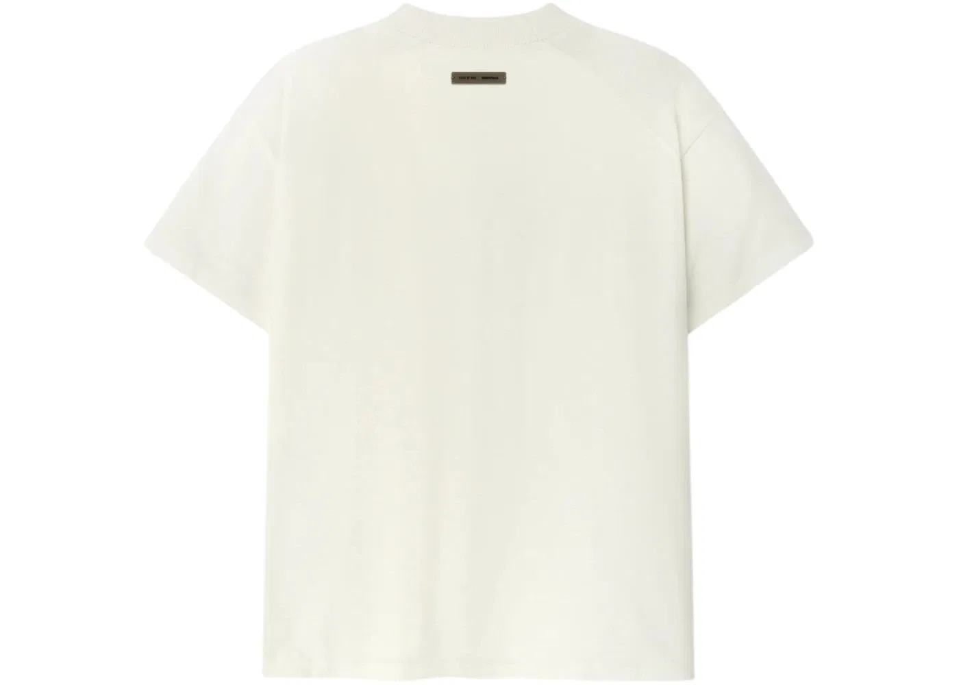 Женская футболка с вышивкой Fear of God Essentials Tee, Ivory — фото 2