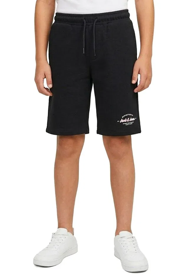 Детские шорты для девочек спортивные с принтом Jack & Jones, Black