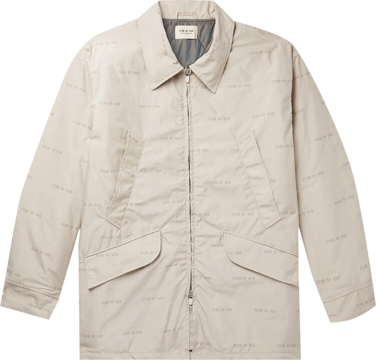 Куртка Fear of God All Over Print Nylon Field Jacket 'Bone', загар — фото 2