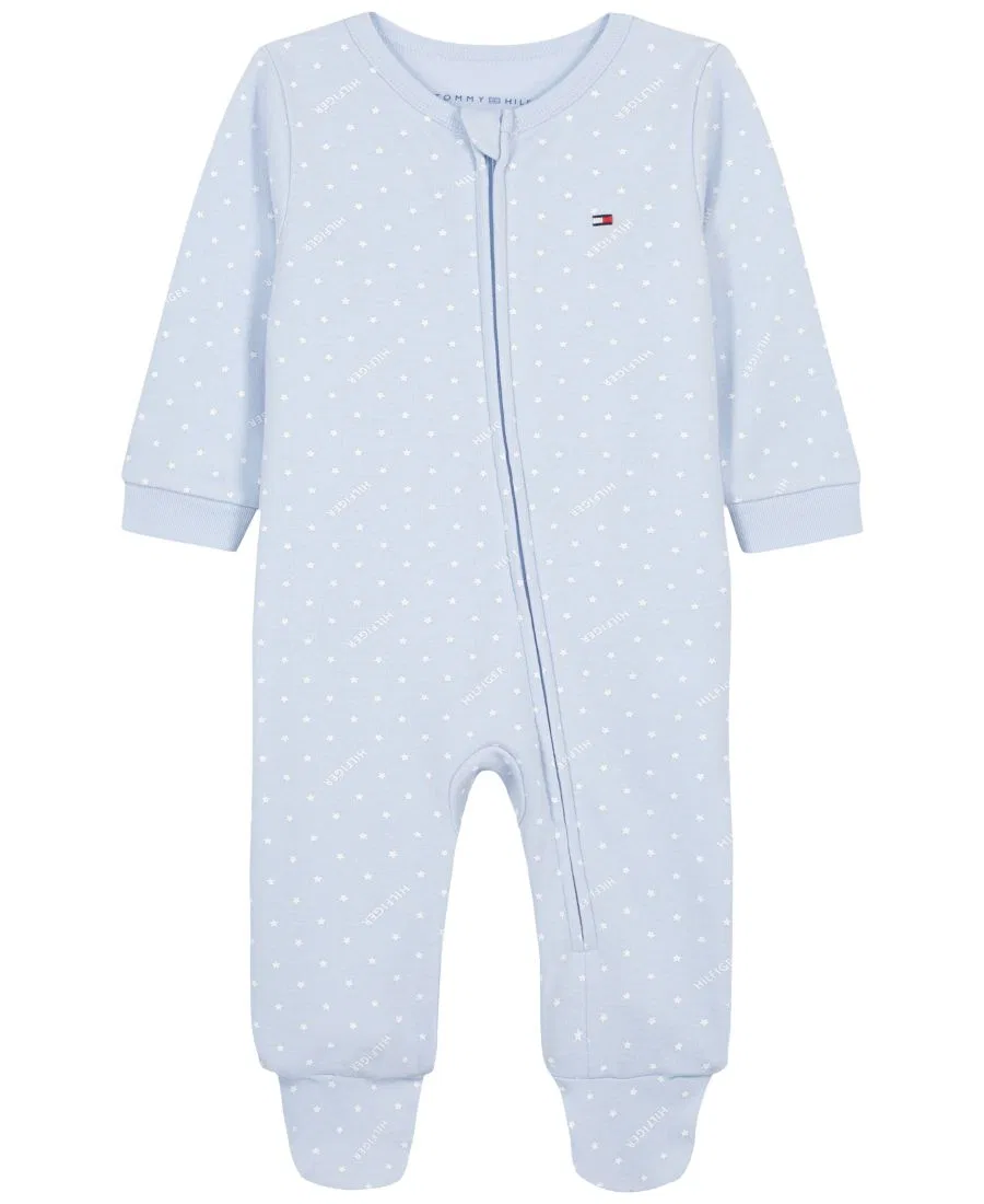Детский комбинезон-слип с принтом, с длинным рукавом Tommy Hilfiger, Blue/White