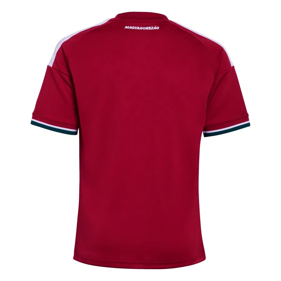 Детская футболка ADIDAS PERFORMANCE Performance Shirt 'Hungary 26 Home Kids' ярко-красного цвета — фото 2