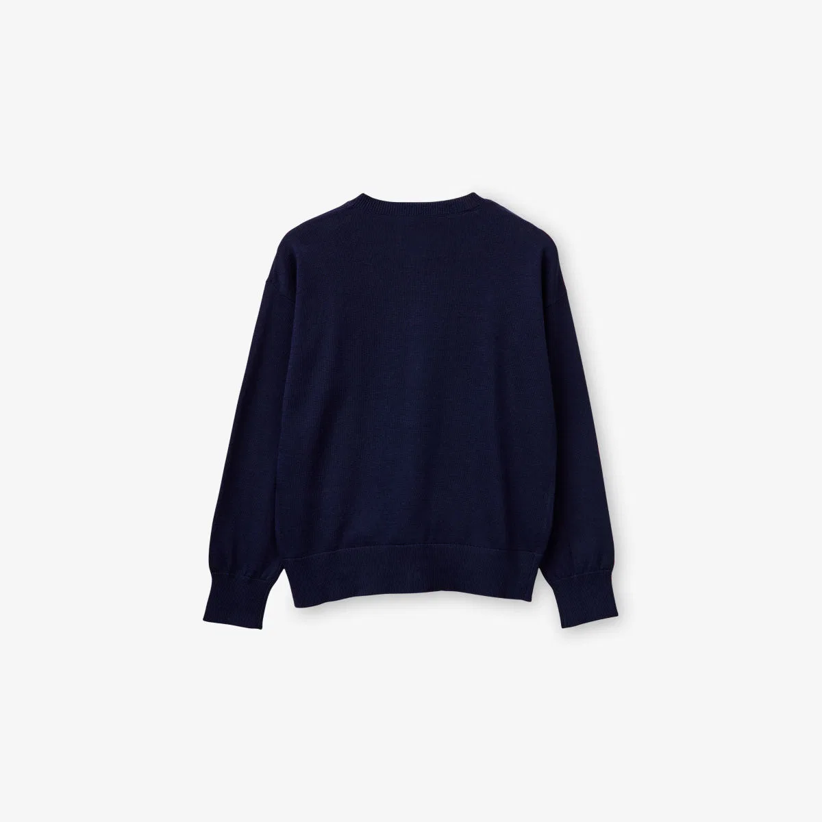 Кардиган с круглым вырезом из хлопка и модала, 6-13 лет Benetton, синий — фото 2