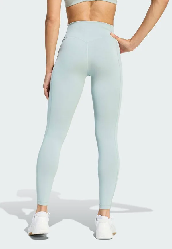 Леггинсы optime для тренировок, длинные леггинсы Adidas Performance, Sage — фото 2