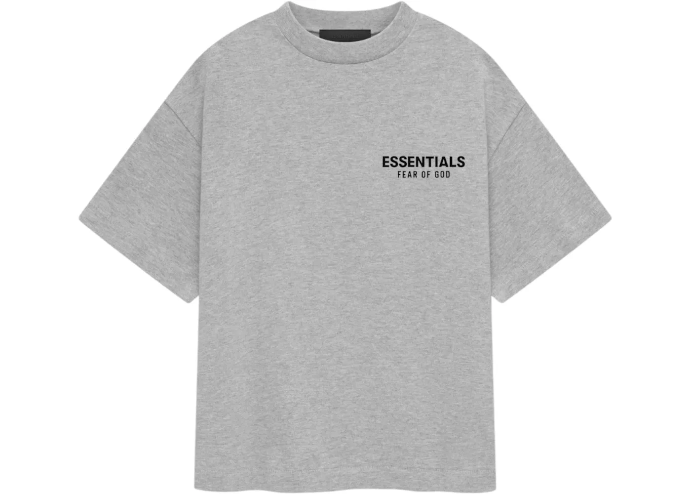 Детская футболка с круглым вырезом Essentials Tee Fear of God, Light Heather Gray