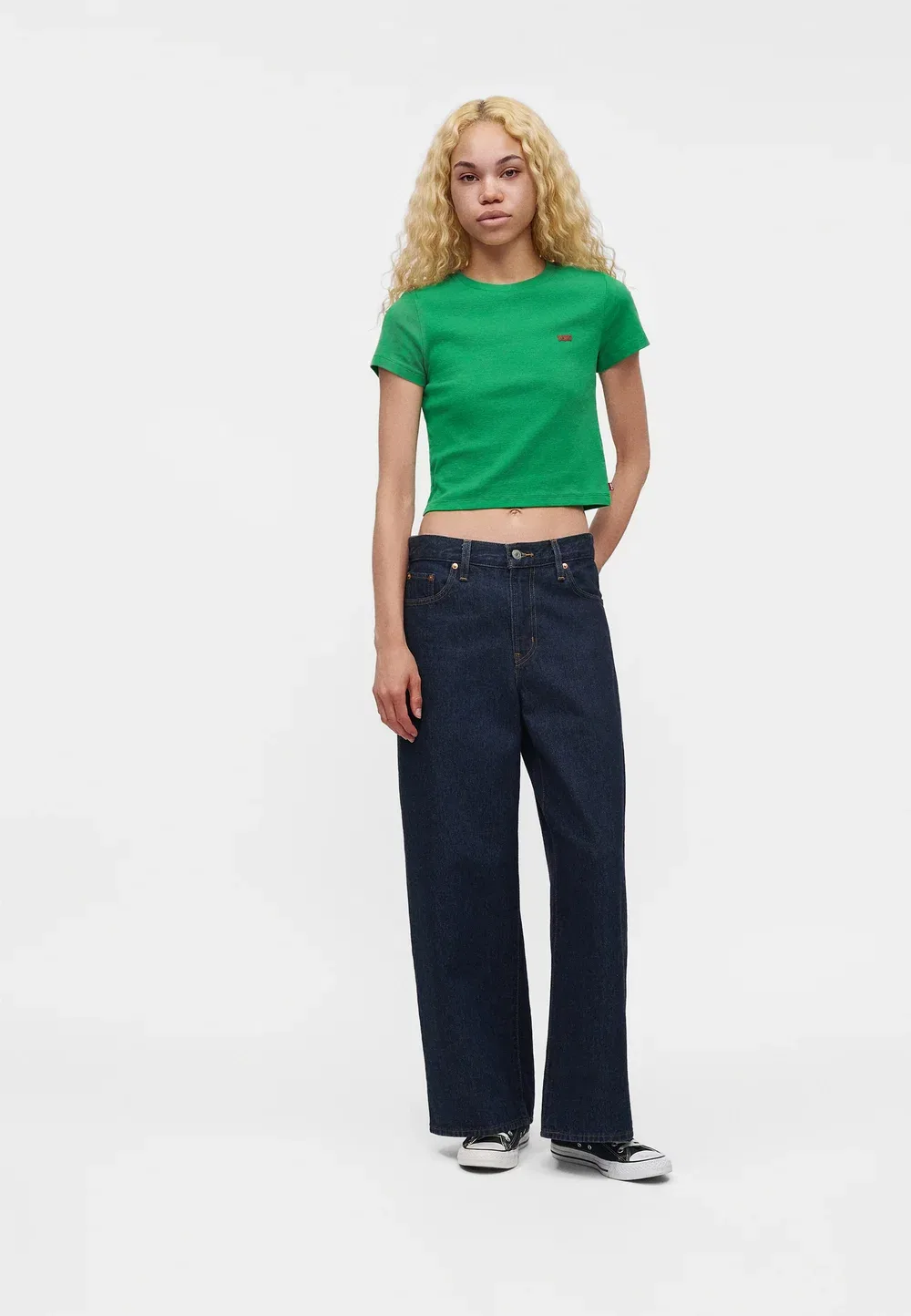 Базовая спортивная футболка - простая футболка Levi'S, Fern Green — фото 2