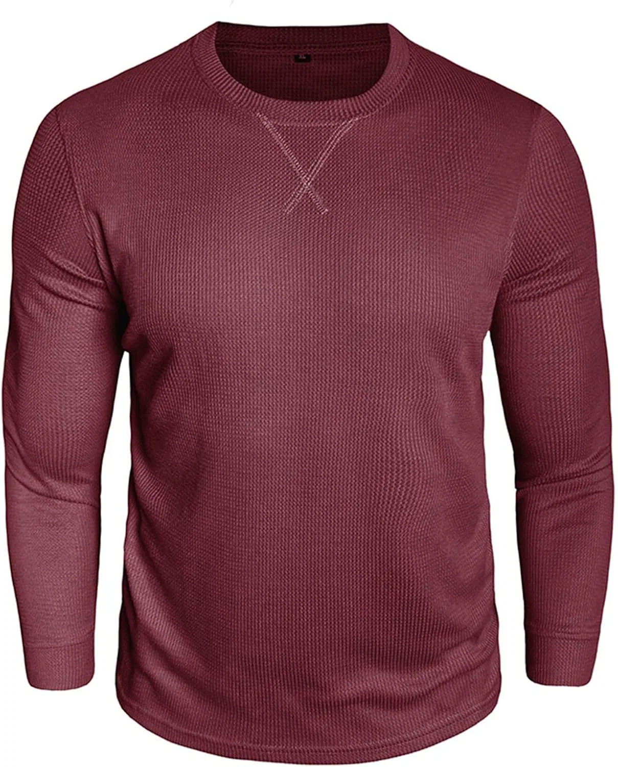 Мужская термо-футболка slim fit Henley Shirt, Red — фото 4
