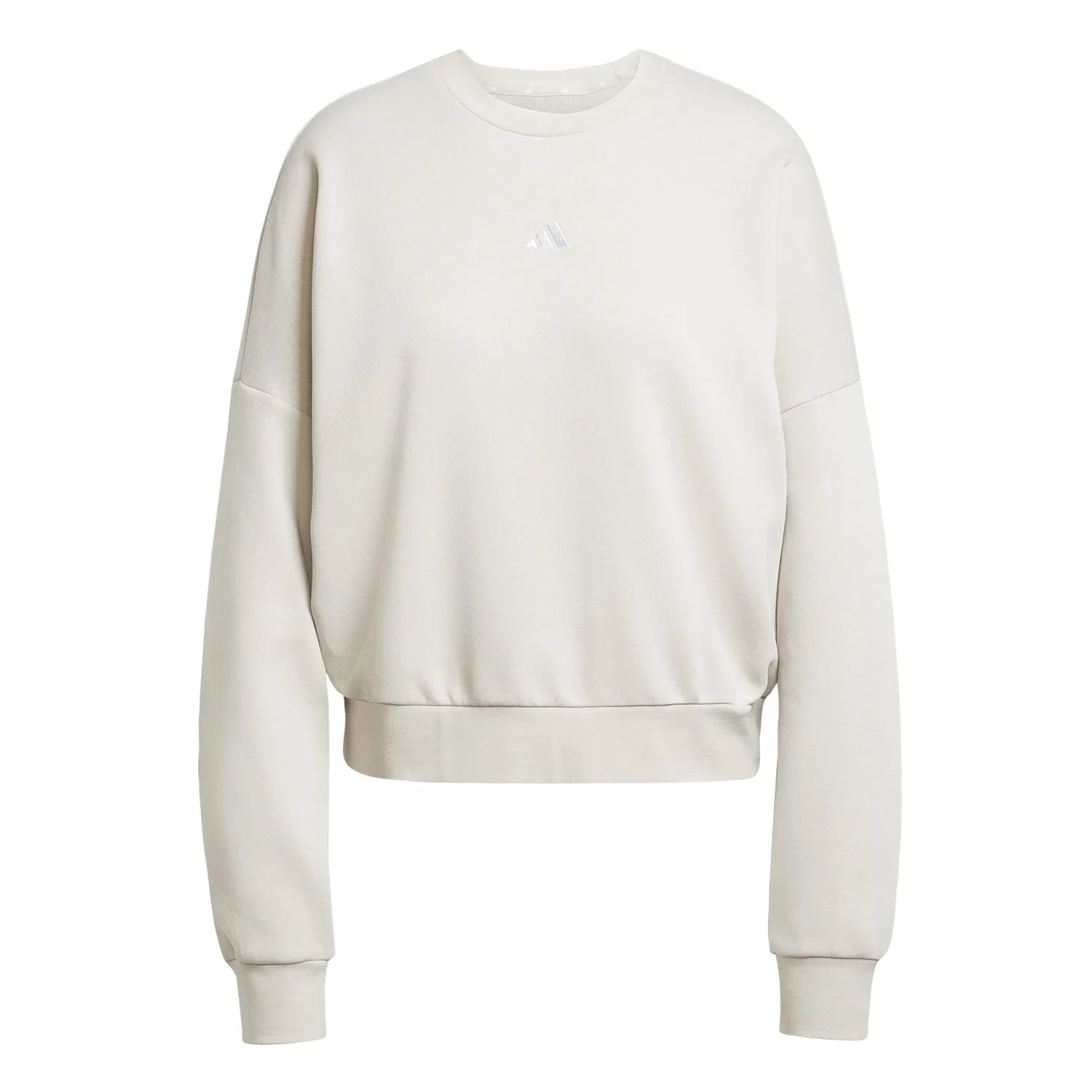 Женский свитшот свободного кроя с логотипом adidas, Wonder Alumina/White