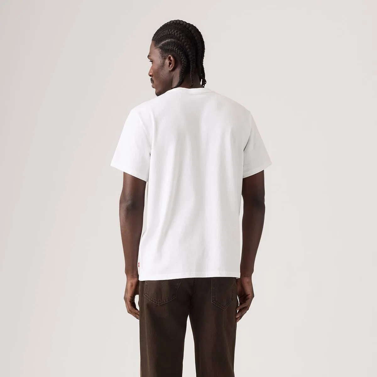 Свободная футболка с графическим принтом Levi's, Two Horse Pull White Plus - White — фото 4