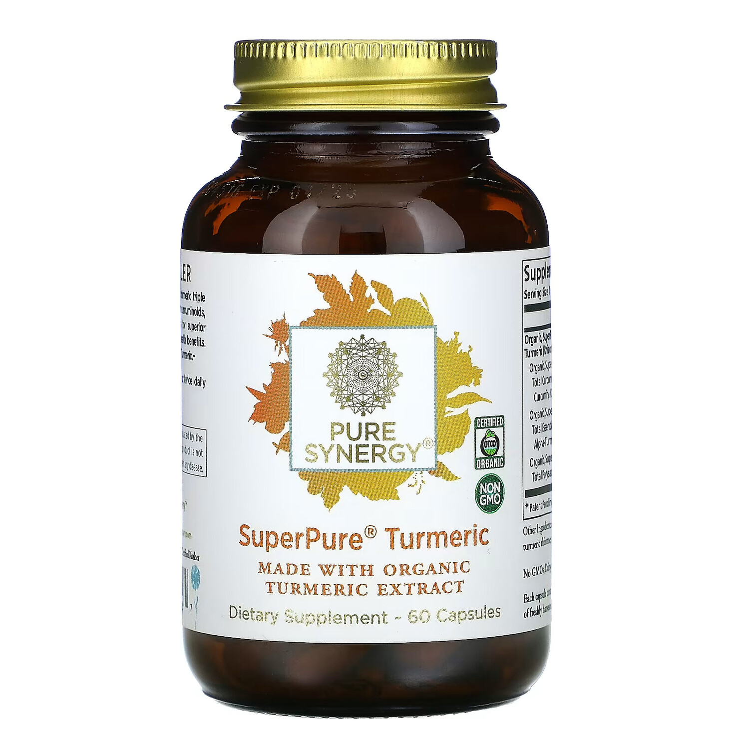 

Pure Synergy, SuperPure, куркума, 60 капсул