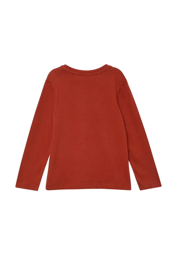 Футболка с длинным рукавом хлопок Long sleeved top S.Oliver, красный — фото 2